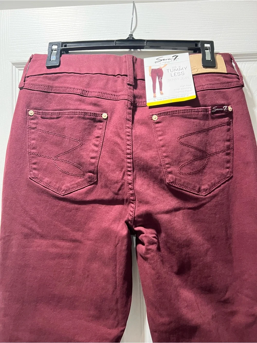 Seven7 Tummy Less Skinny Jean Size 8 - Picture 3 of 8